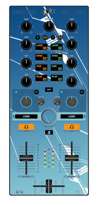 Reloop Mixtour Skin Constructor Blue